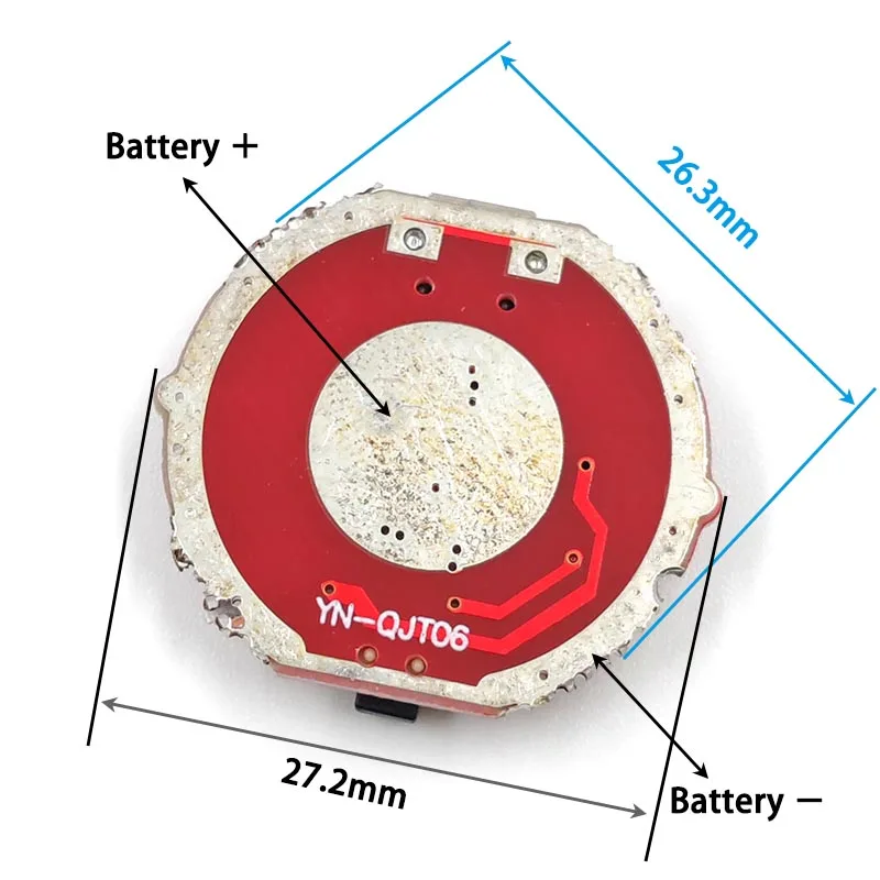 Circuito della torcia elettrica 3.7V piastra di guida del faro del diametro di 26mm 10W LED piccoli accessori di riparazione dell\'illuminazione