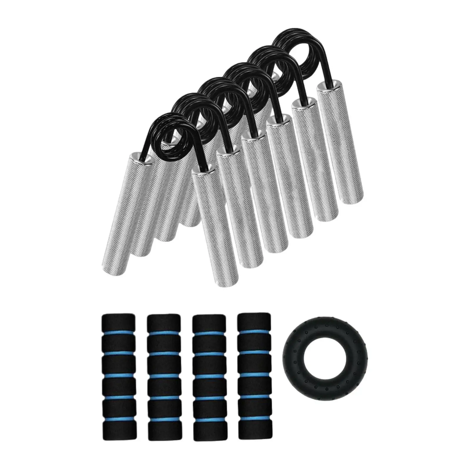 6 Pieces Hands Grip Strengthener Trainers Finger Strength Training Gym Finger