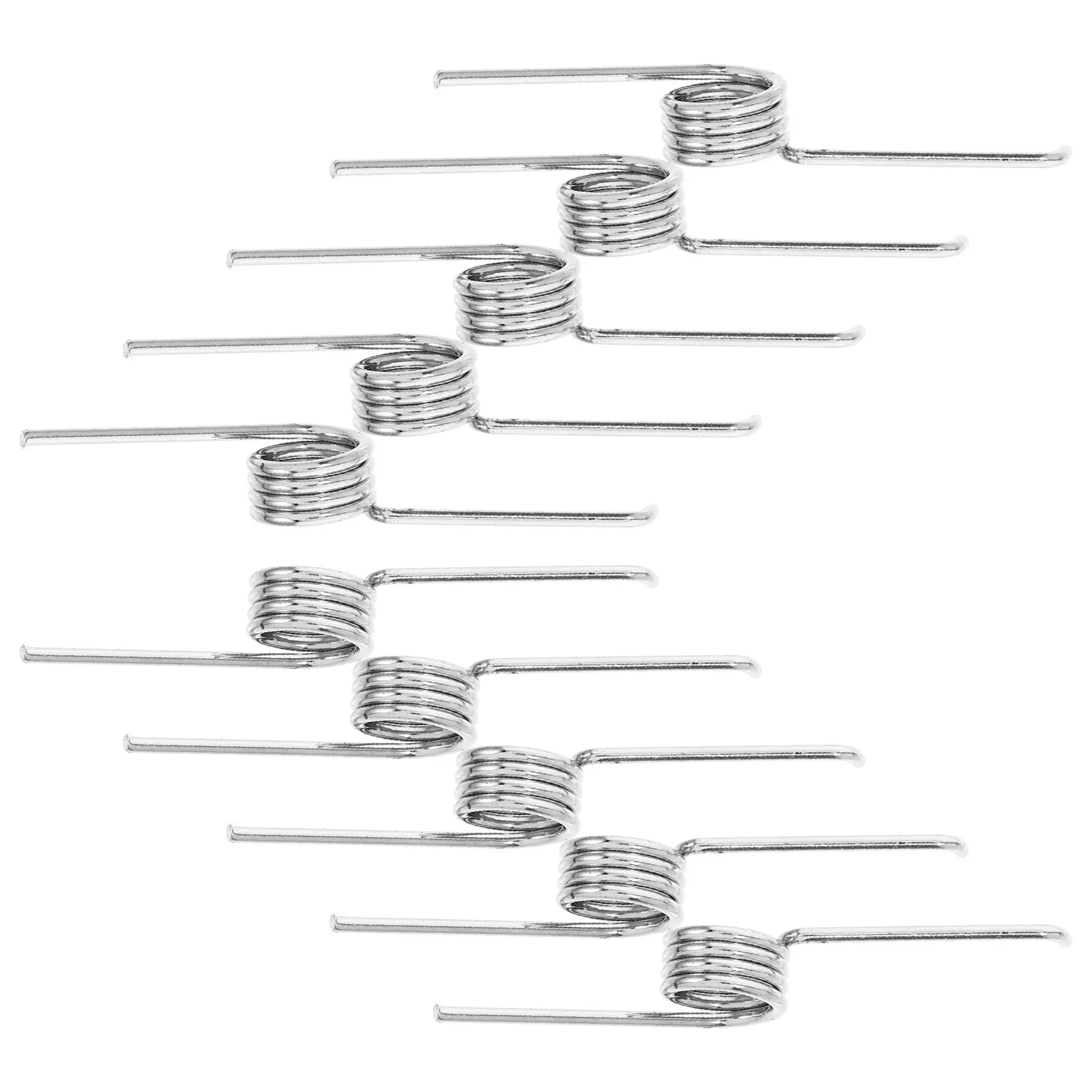 10 Pcs Trash Can Springs Stainless Steel Repair Tools Smooth Operation Universal Compatibility Garbage Bucket Fixing Kitchen