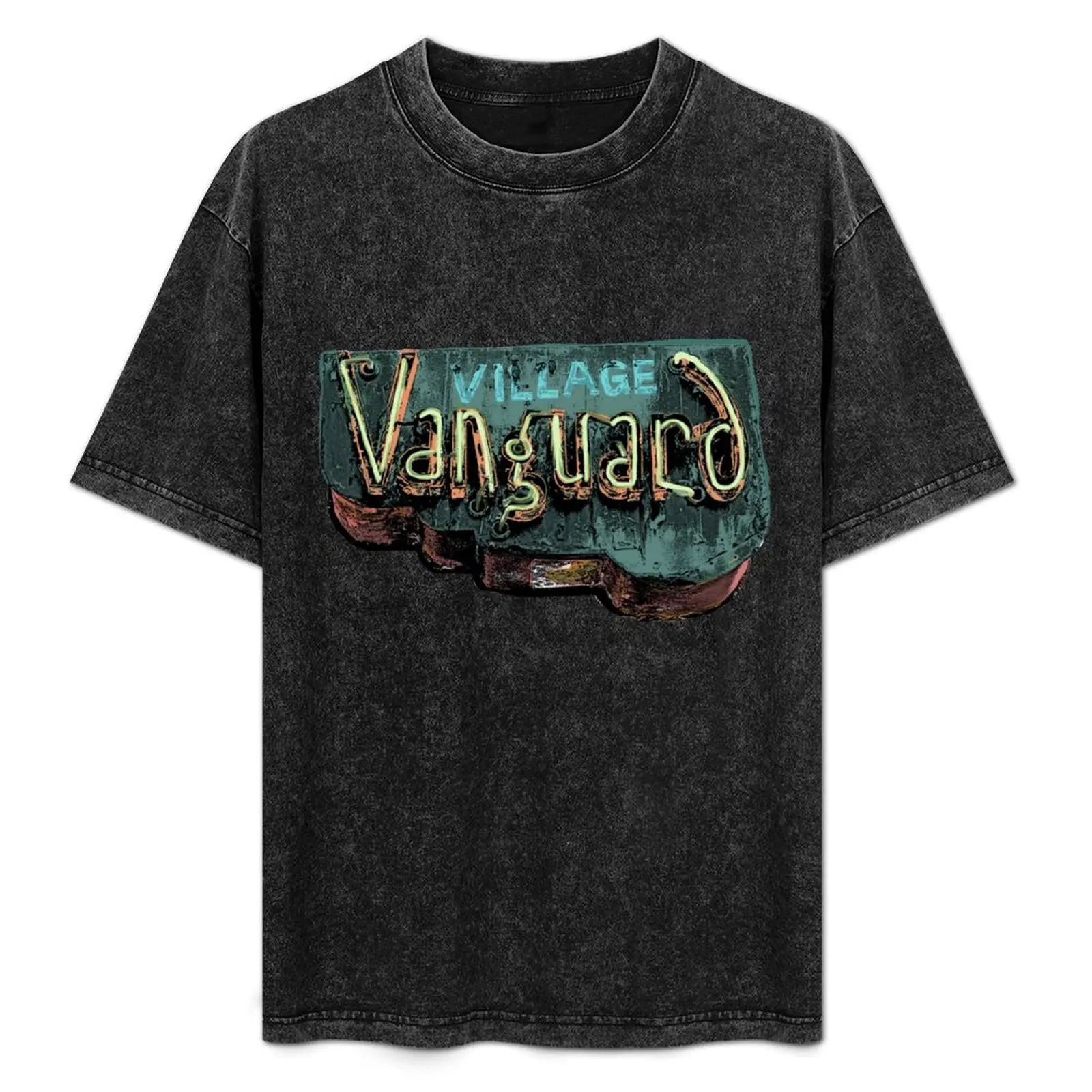 

Old Village Vanguard Sign T-Shirt All Weather Casual Short Sleeve
