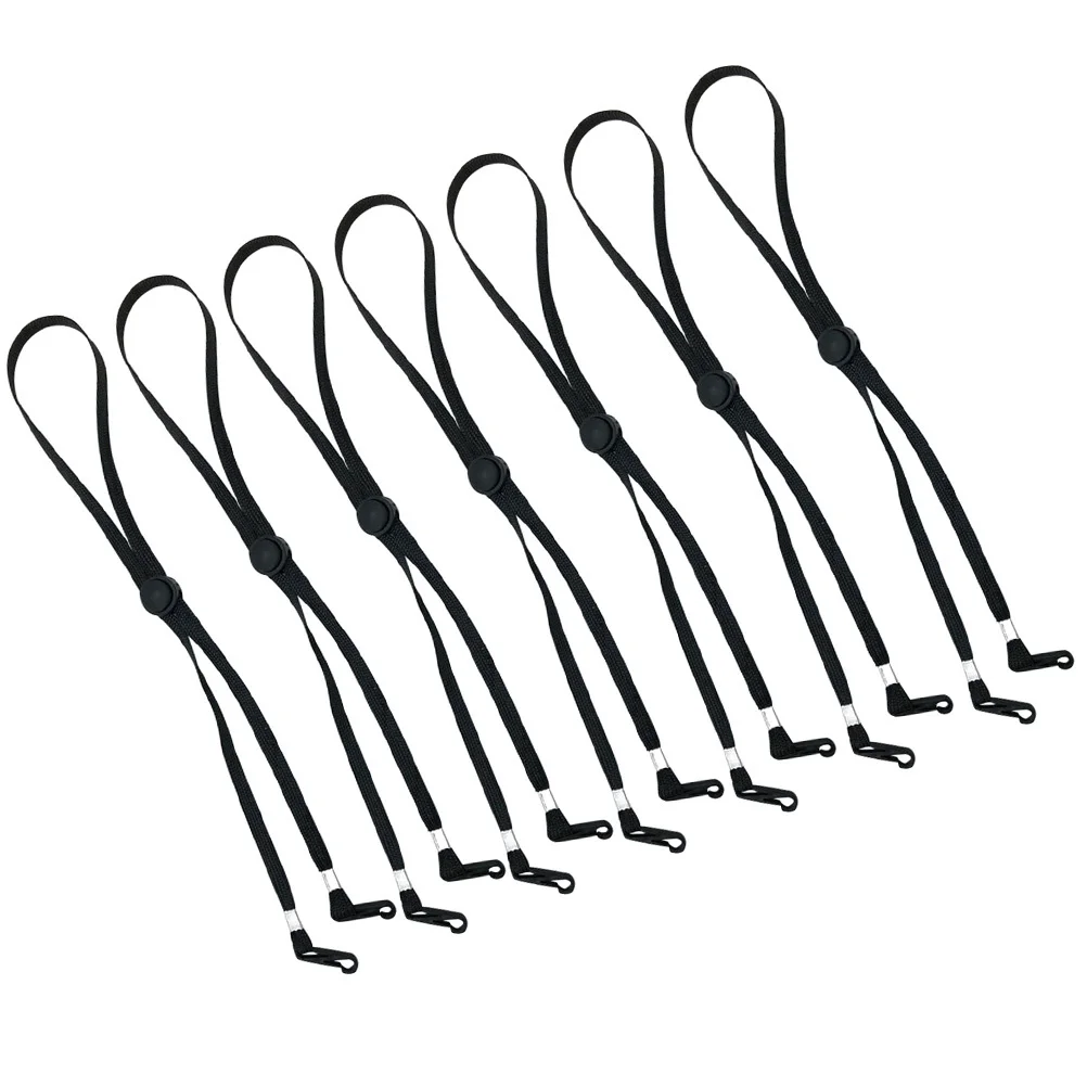 

12Pcs Anti-Fall Face Mask Lanyard Adjustable Metal Plastic Polyester Durable Mask Holder Glasses Rope Ear Saver