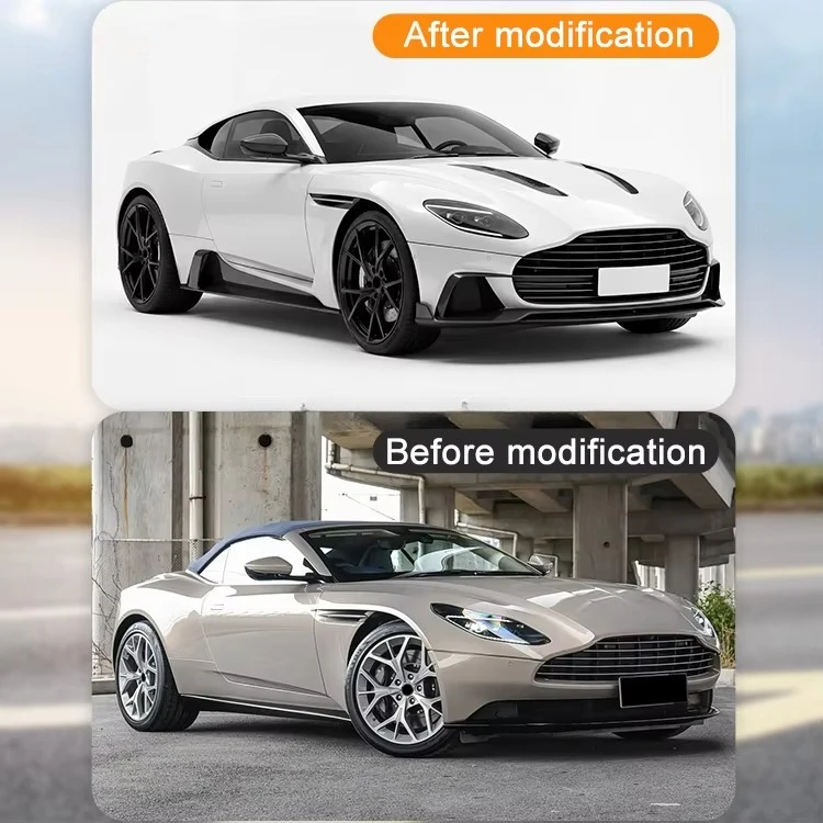 Car Parts Body Kit for Aston Martin DB11 M Style Carbon Fiber Front Rear Car Bumper Spoiler Side Skirt Mirror Cover Hood Bodykit