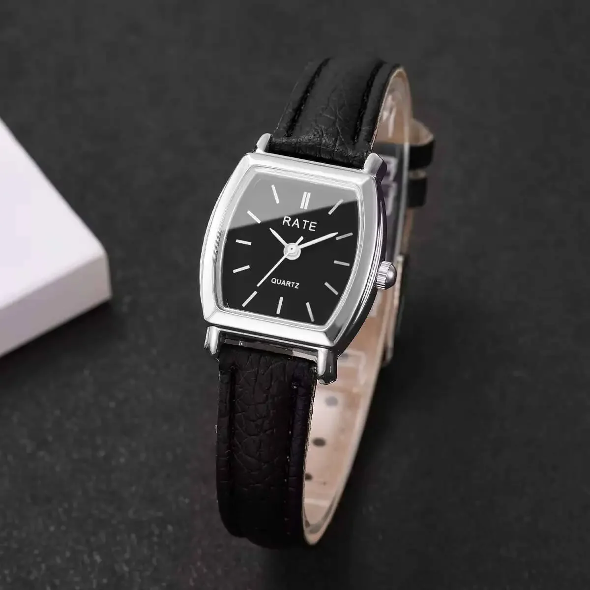 2PCS/Set Fashion Small Dial Women Watches Casual Leather Strap Quartz Wristwatch Reloj Mujer Girls Clock Gift（Without Box） - view 4