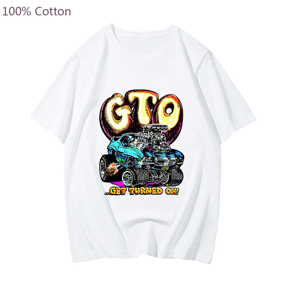 shirt 100% Cotton T-shirt Men Summer Short Sleeve Tops Japan Anime Printing Clothes Racing Car Tshirt Male Tees-shirt