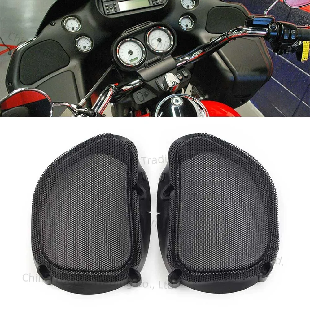 

Motorcycle Mesh Speaker Grill For Harley 1998-2013 Road Glide FLTR Ultra FLTRU Custom FLTRX Black
