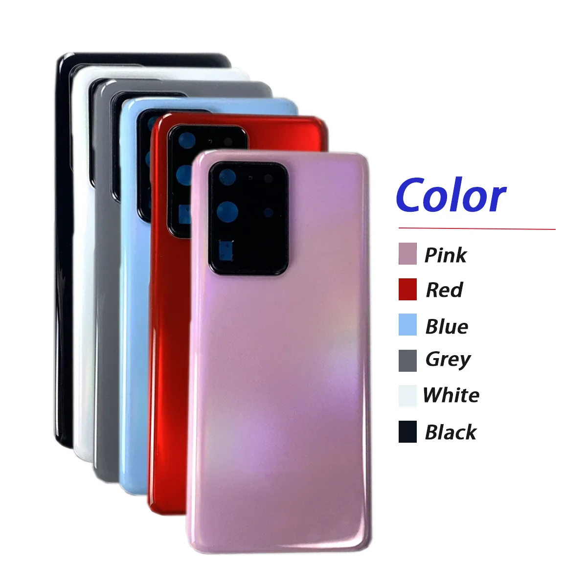 New For Samsung Galaxy  S20 Ultra Battery Back Cover Panel Rear Door Housing Case Camera Lens Replace image 2