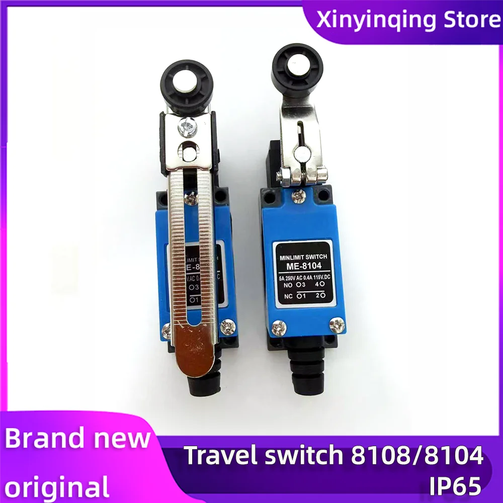 

1-10PCS Self-Reset Limit Switch ME-8108/04/07/11/12/22/66/69/9101 Adjustable Roller Lever Arm Travel Switch NCNO Waterproof IP65
