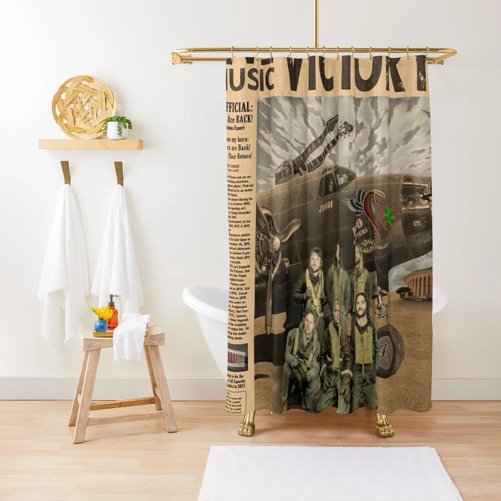 

News Paper Foos Los Angeles Poster Shower Curtain Modern Accessory Bathrooms Bathroom Shower Set Bathroom Showers Curtain
