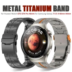 20mm 22mm Men Titanium Strap For Samsung Galaxy 7 6 5 4 40mm 44mm Luxury Correa Bracelet for Huawei Watch GT5/4 5/3Pro 46mm Band