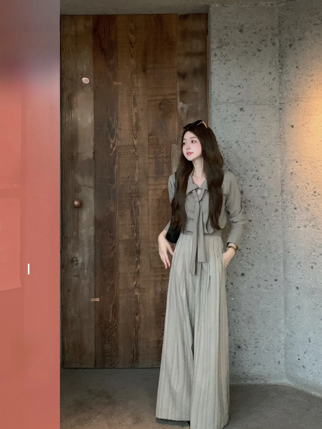 

Повседневные полосатые брюки с широкими штанинами и высокой талией, прямого кроя, женские, осенне-весенние, модные, для офиса, из полиэстера, вискозы и спандекса