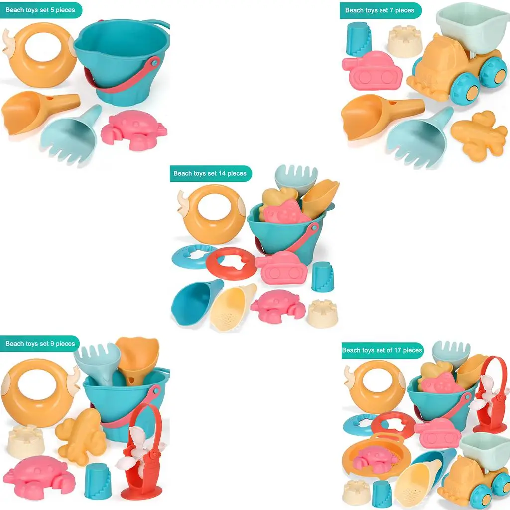 Kit de jouets de plage pour enfants, seau, camion Animal, château, cour extérieure, cadeaux pour enfants