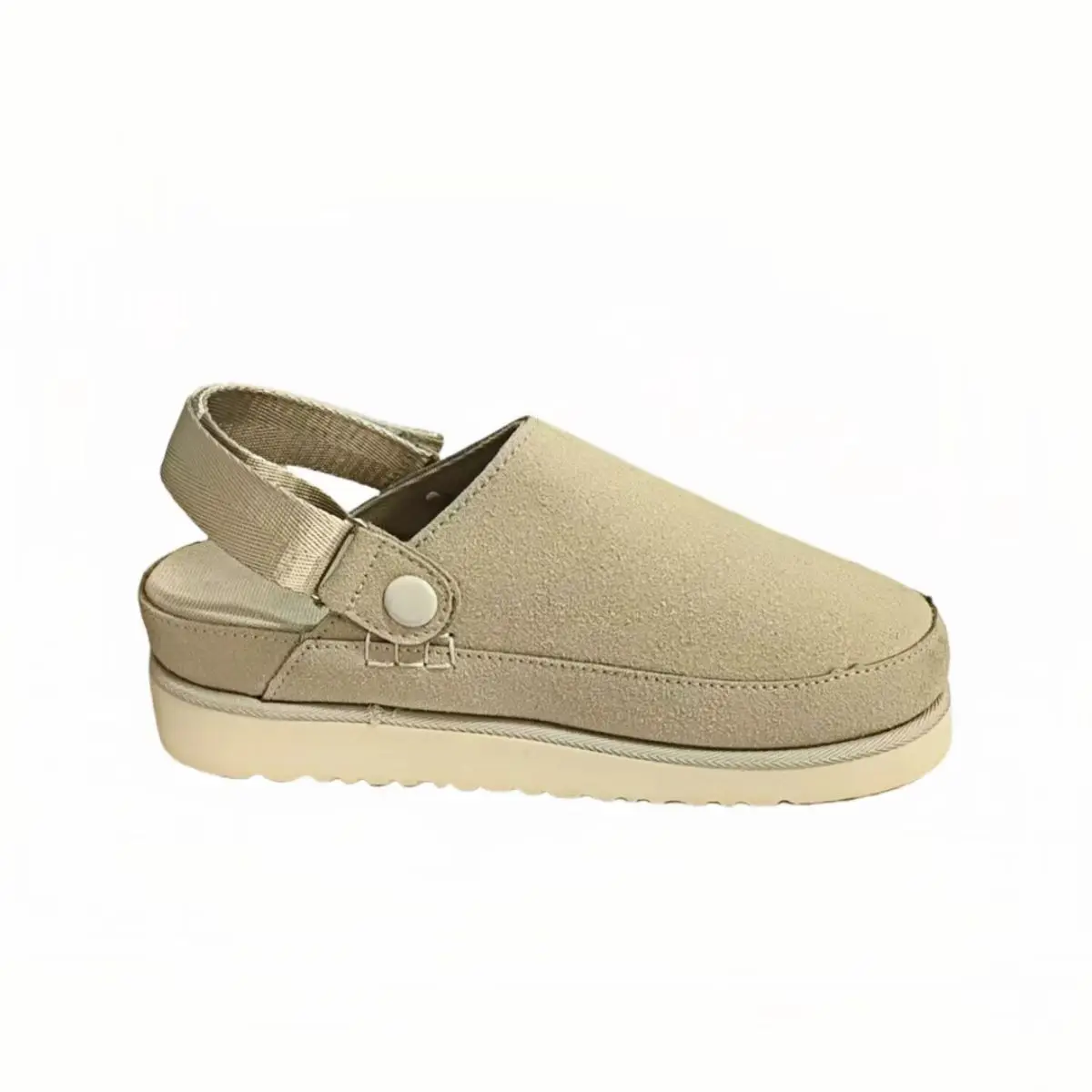 Designer Snow Platform Boots  Winter New Cashmere Warm Thick Soles Without Heel-covered Hair Half Slipper Cotton Shoes for Women