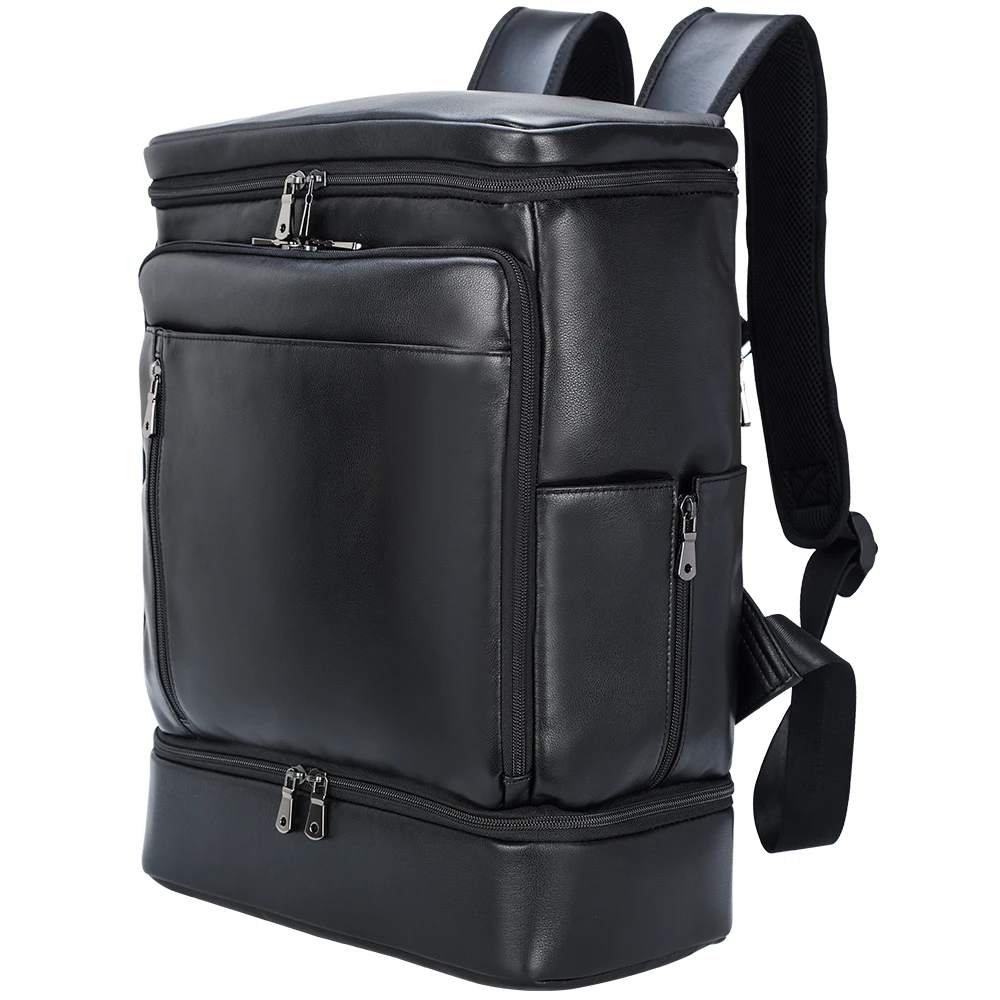 Wholesale High Capacity Male Pure Leather Backpack Travelling Outdoor Bags Cowhide Backpack