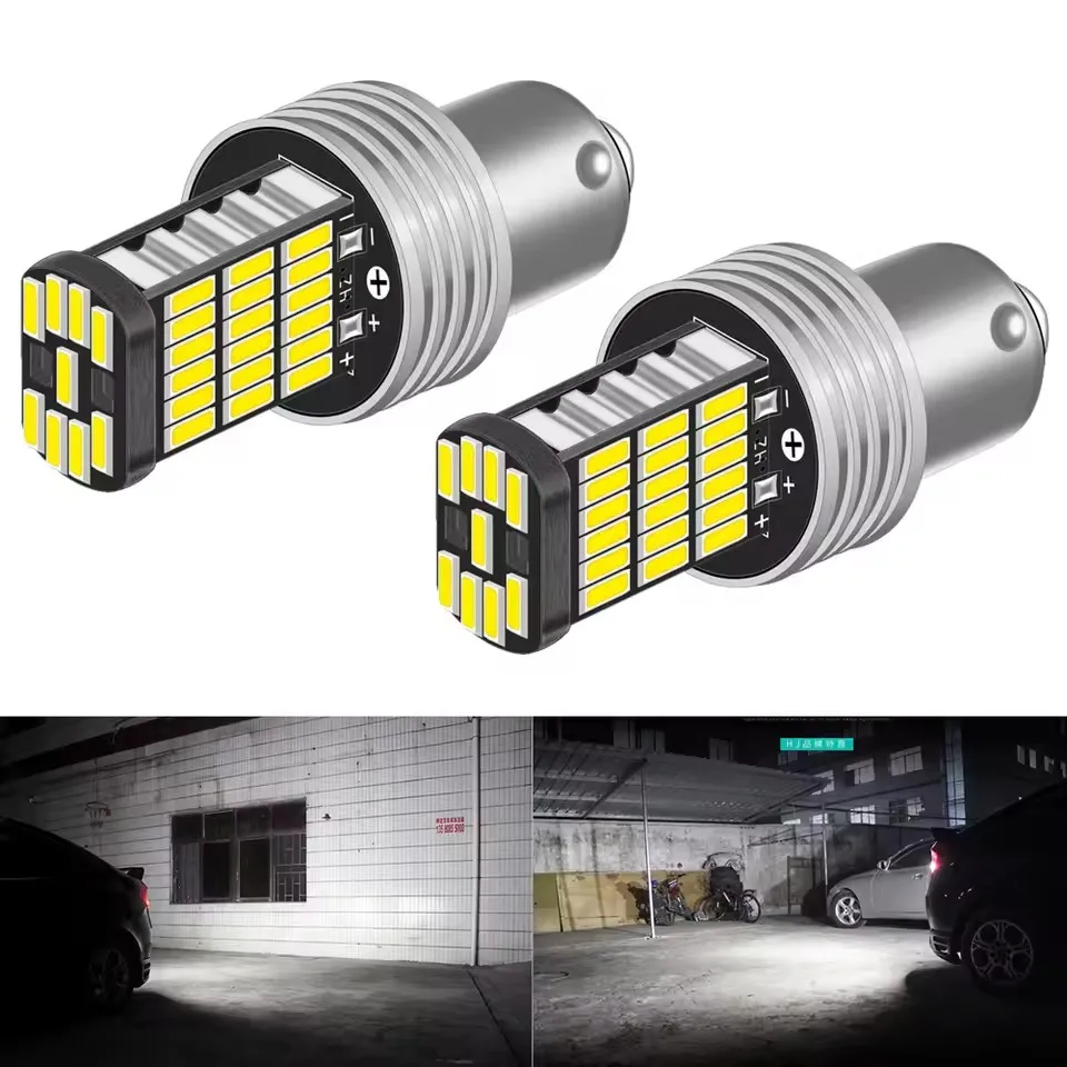 2 stücke P21W 1156 BA15S 7506 5008 R10W R5W LED Canbus Reverse Licht Auto Backup Birne Auto Diode Tagfahrlicht weiß 12 V 24 V