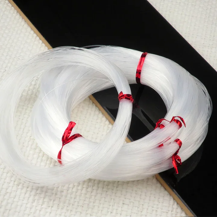 0.4 0.5 0.6 0.7 0.8 1mm Dia Crystal Nylon Thread Transparent Non-elastic Fishing Line Beading Cord For DIY Jewelry Finding HK197