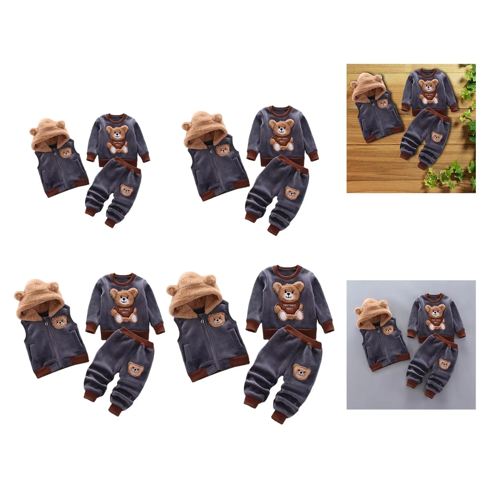 Winter Baby Clothes Soft Warm Comfortable Breathable Kids Clothing for Costume Kids Baby 1-3 Years Olds Outdoor Holiday Gifts