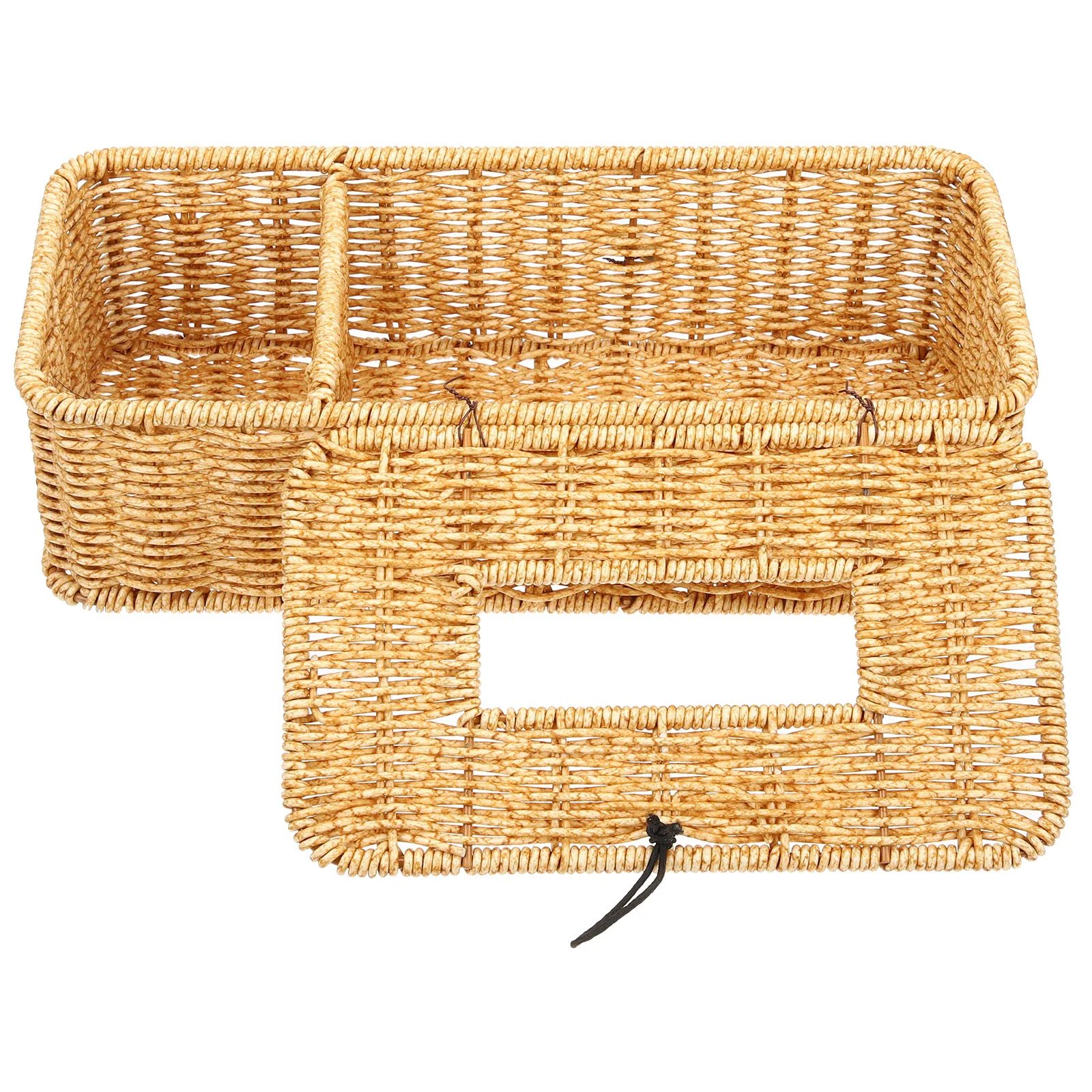 

Multifunctional Tissue Box Holder Napkin Container Premium Material Design Simple Structure Ideal Bathroom Bedroom Car