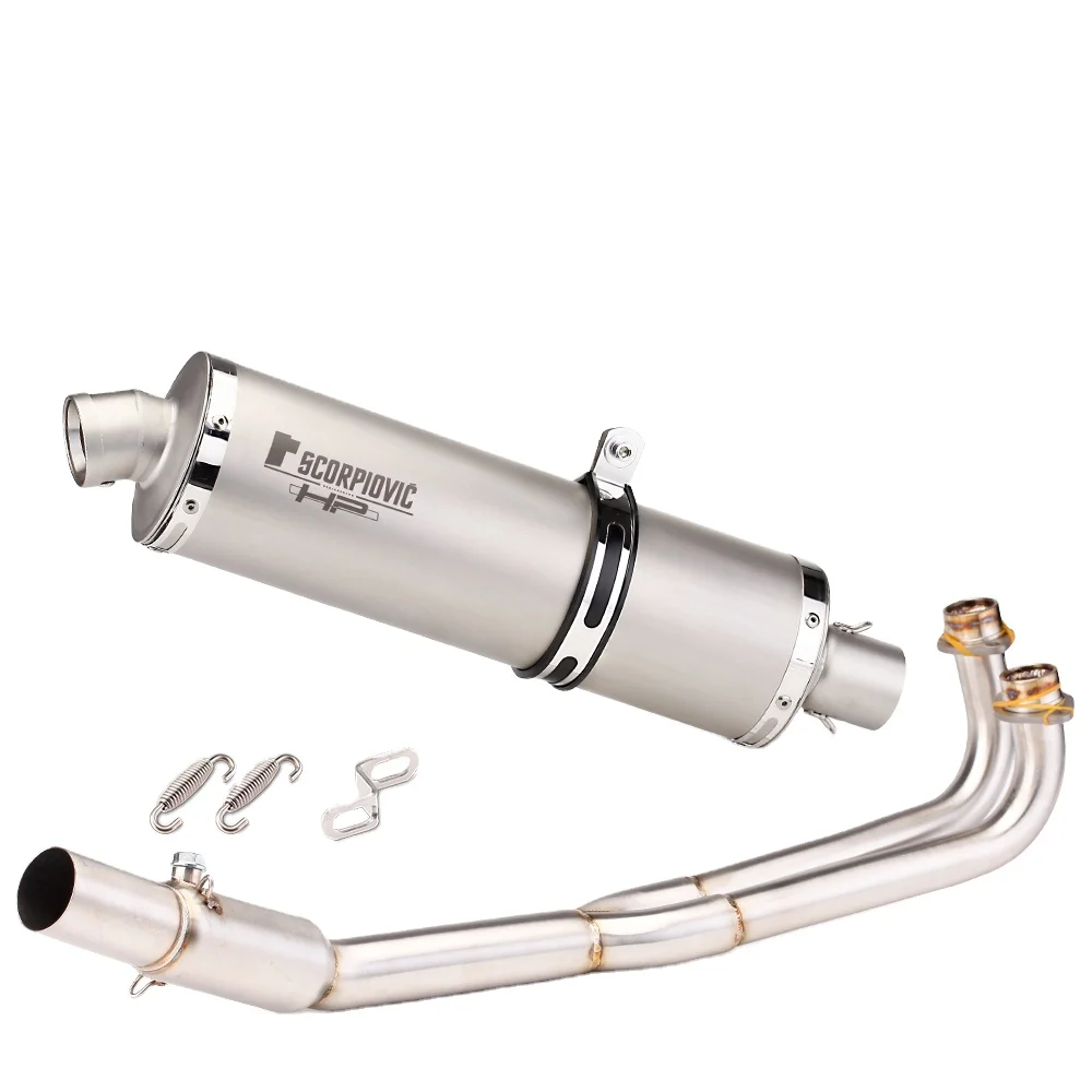 

STLFFor KYMCO AK550 Motorcycle Racing Performance Exhaust Racing slip on Line Motorcycle Muffler 51MM With Catalyst