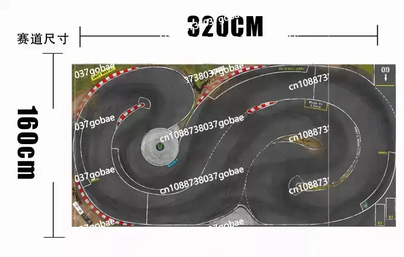 Professional Mini Racing Track Analog Surface - 