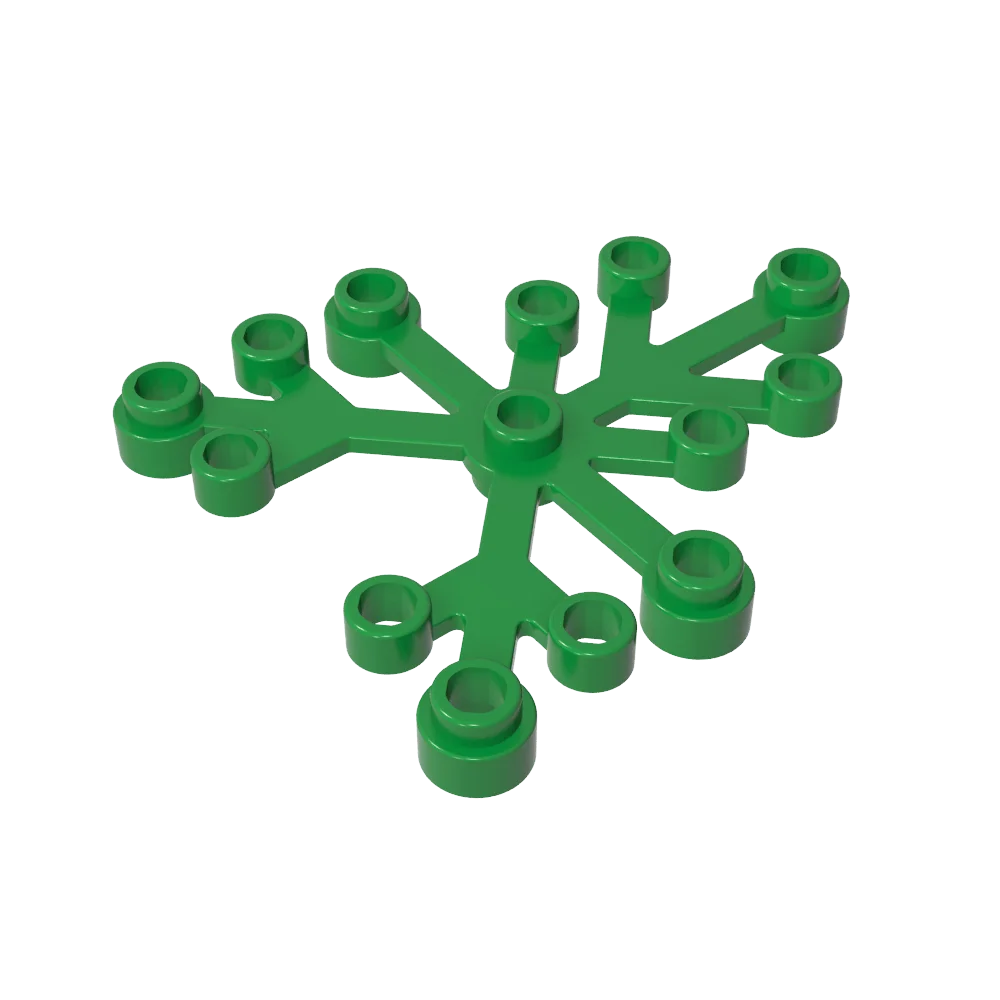 Gobricks 10pcs 2417 Plant Bricks Leaves 6x5 Parts Freely Creative Assembly Building Block DIY Birthday Gift Adult Kids Moc Model