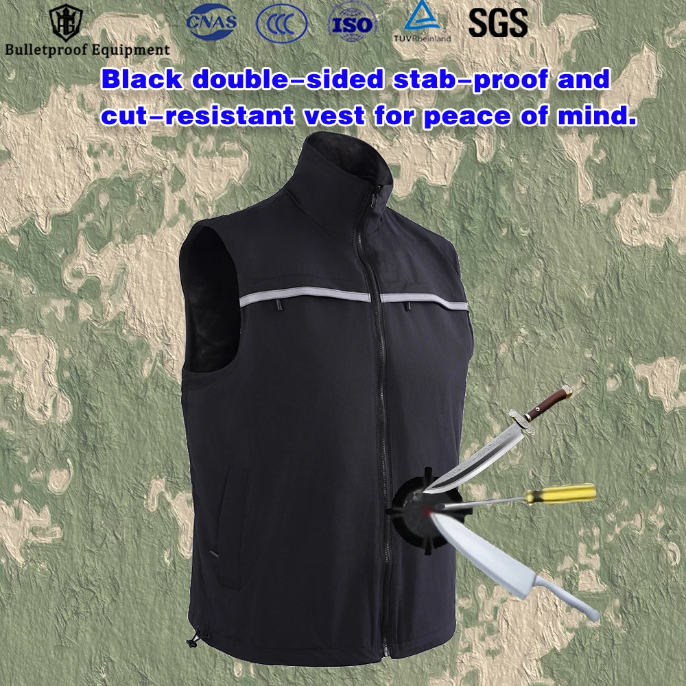 Spire-Proof Vest, Reversible, Concealed, Soft, Flexible, Stab-Proof Vest, Suitable For Outdoor Security And Construction Sites