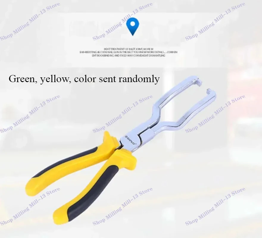 Fuel Line Clip Pipe Plier Disconnect Removal Tool Car Hose Clamp Plier Car Angled Clip Plier Tube Bundle Removal Repair