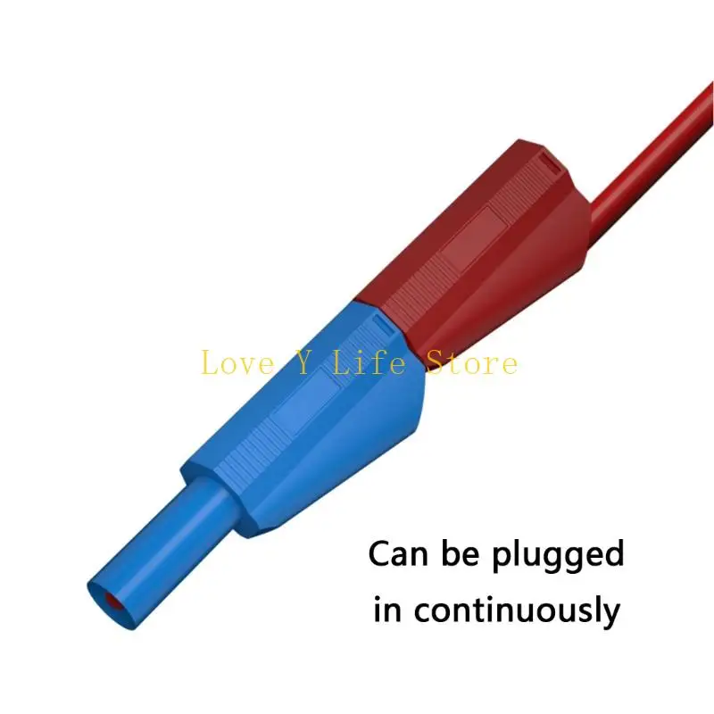 L74C 5pcs سيليكون مقابس الموز المعزولة المقابس الخيوط 1M قابلة للتكدي #5