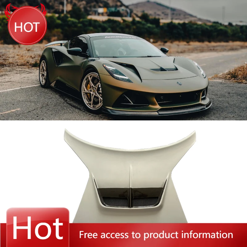 

Оптовая продажа для Lotus Emira V Style Сухой капот из углеродного волокна Автомобильные аксессуары Карбоновый капот Крышка двигателя