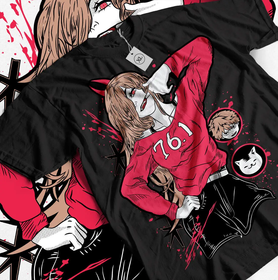 Chainsaw Man T-Shirt Devil Anime Japanese Manga Chainsaw Man Denji Power Shirt