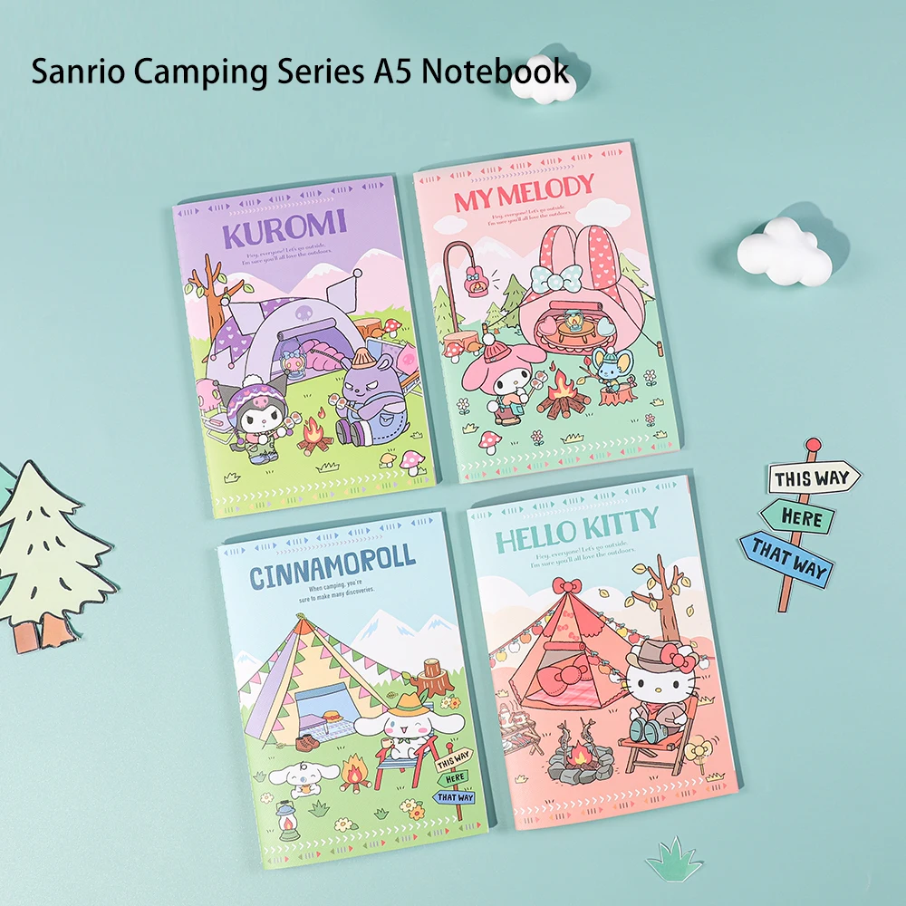 Imagem -01 - Sanrio a5 Cadernos Escrevendo Cadernos Anime Hello Kitty Cinnamoroll Minha Melodia Kuromi Kawaii Engraçado Papelaria Estudante sanrio a5 cadernos escrevendo cadernos anime hello kitty cinnamoroll minha melodia kuromi kawaii engracado papelaria estudante 01