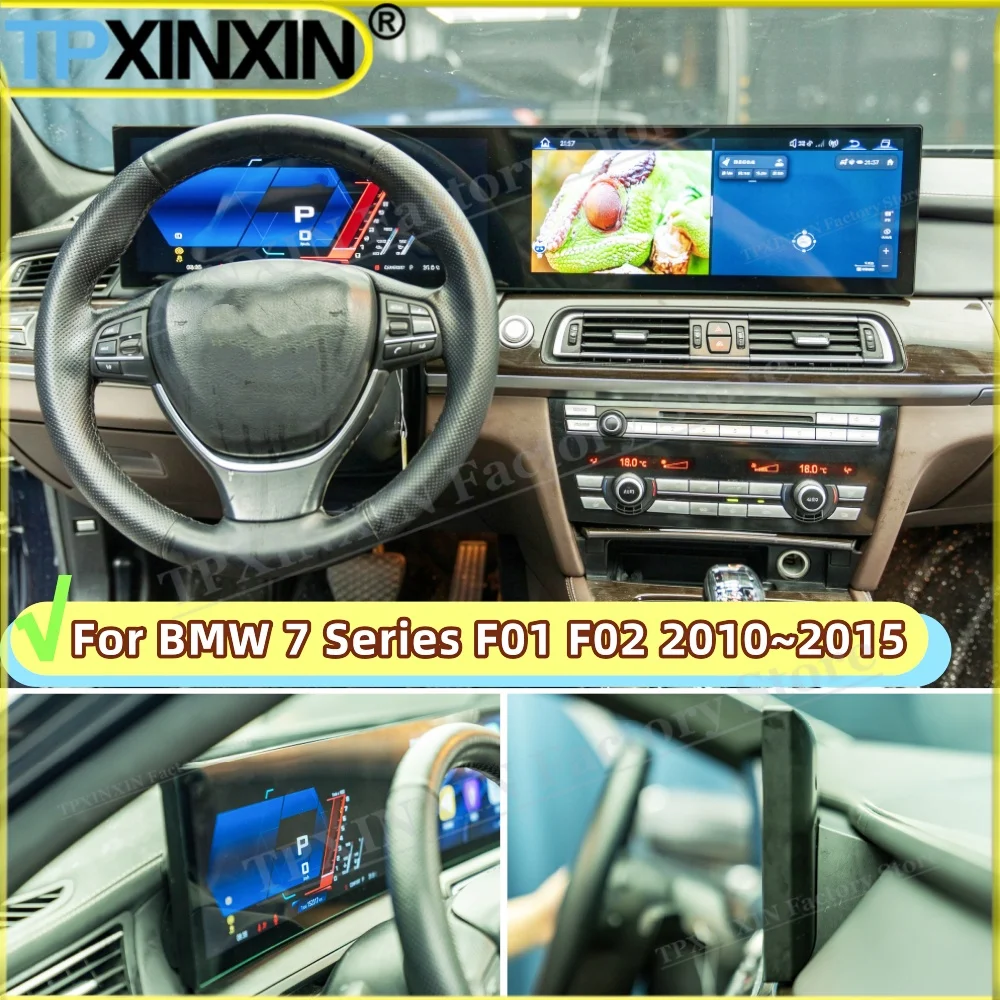 LHD RHD Car Stereo 15.8In For BMW 7 Series F01 F02 2010~2015 Non-destructive installation Digital Performance Display Dashboard