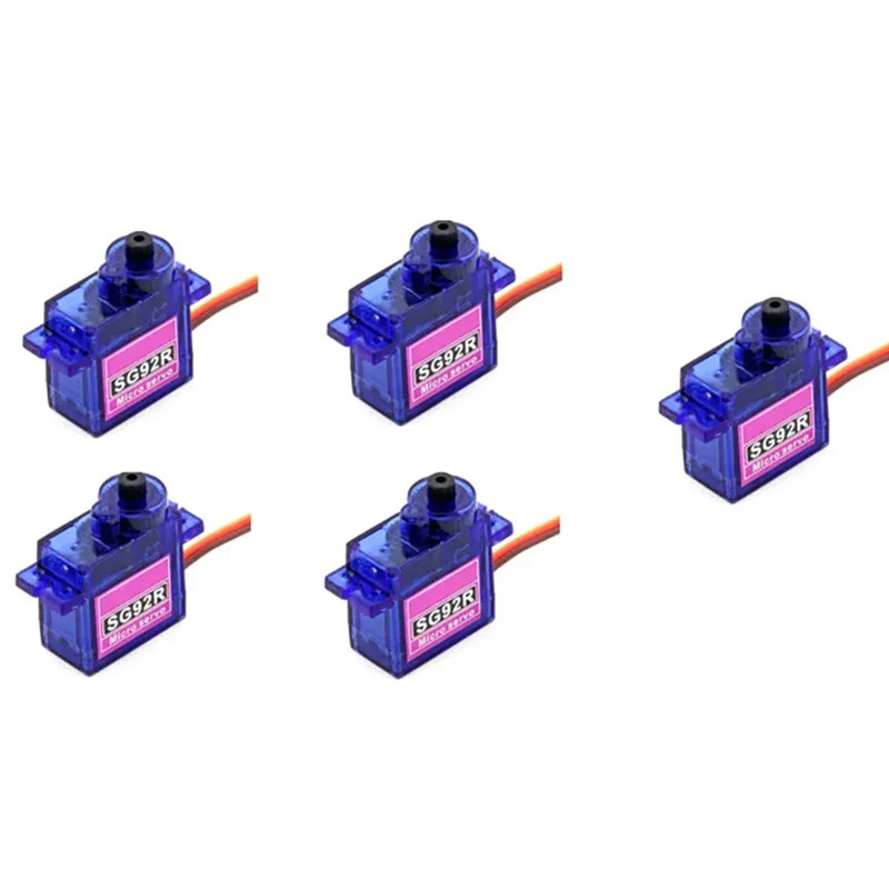 

5PCS SG92R Micro Digital Servo 9g 2.5kg for RC Airplane Helicopter Car Boat Robot Replacement DIY Parts