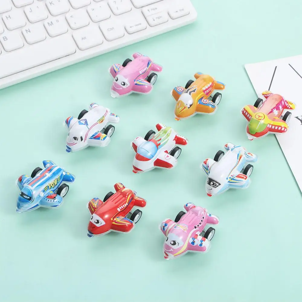 

10PCS Transparent Birthday Gift Classic Traffic Aircraft Plane Toys Pull Back Plane Airplane Toy Toy Vehicles