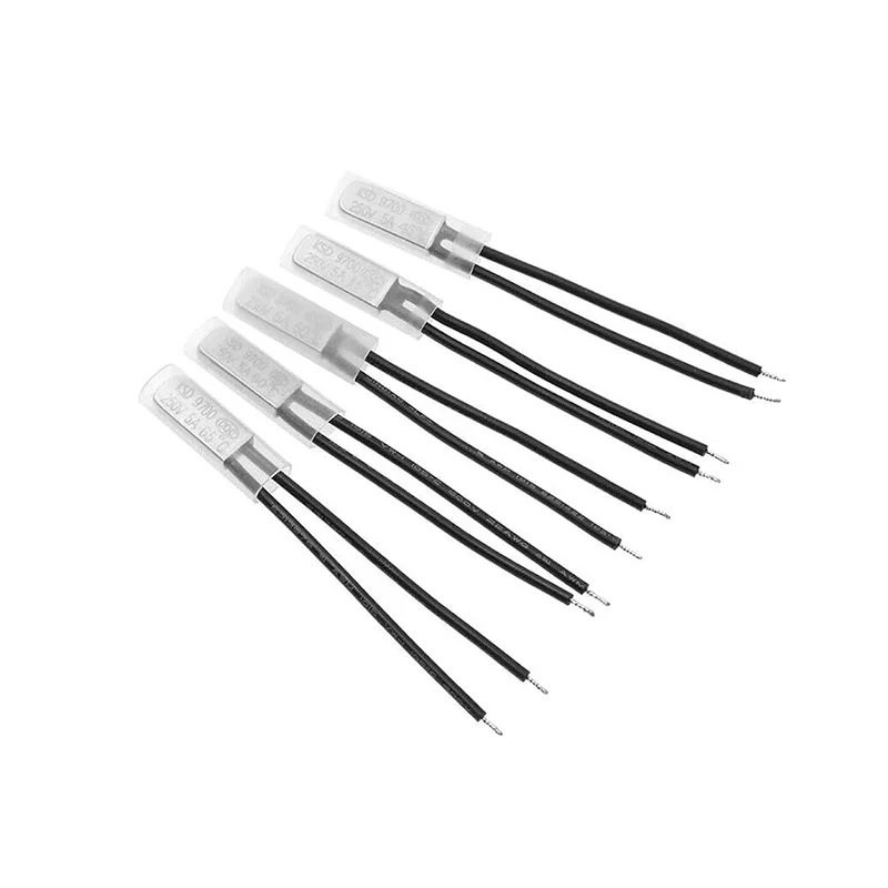 KSD9700 250 В 5 А Термозащитный переключатель 15 ° C–195 ° C нормально открытый/закрытый биметаллический термостат контроля температуры 5 шт.