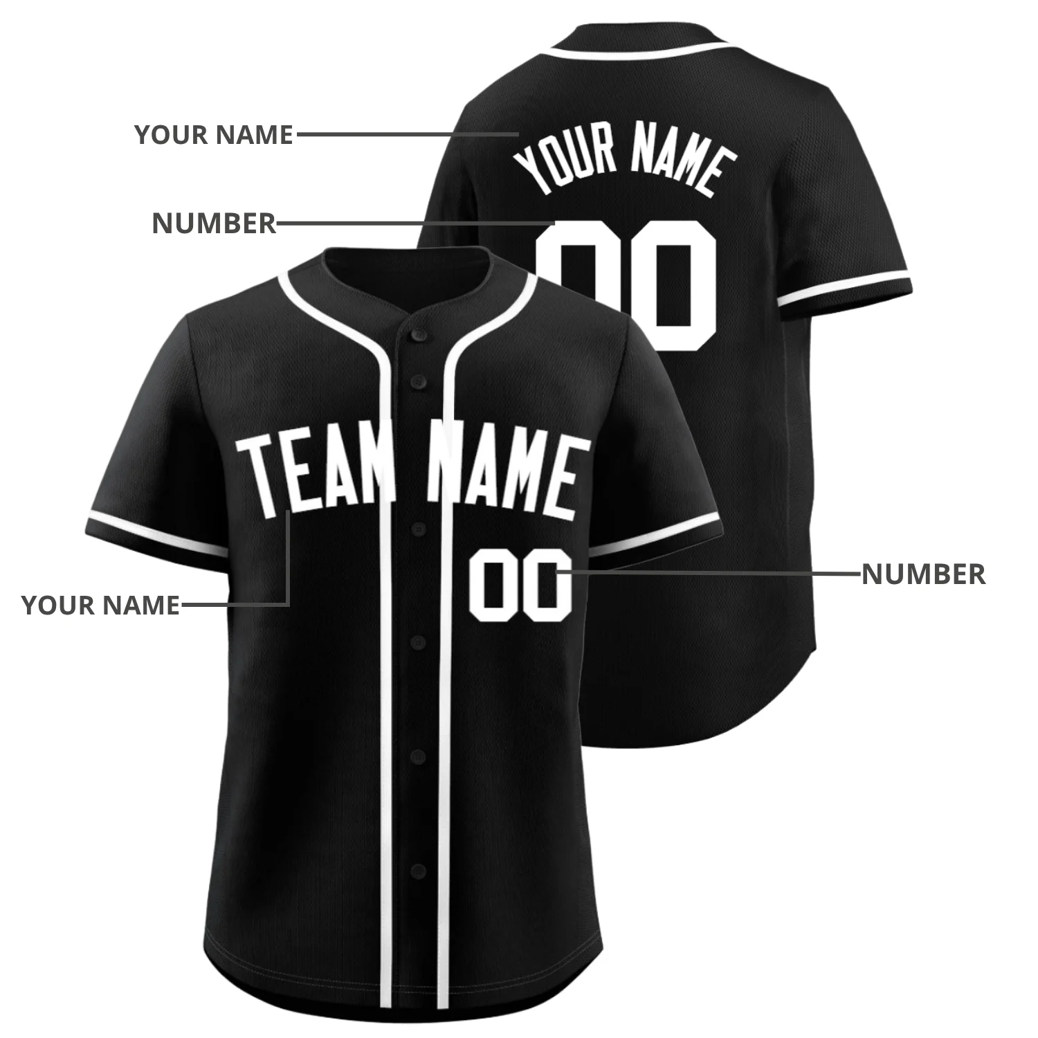 

Custom Baseball Jersey - Personalized Name & Number | diy Shirts for Men| Sports Team Uniforms