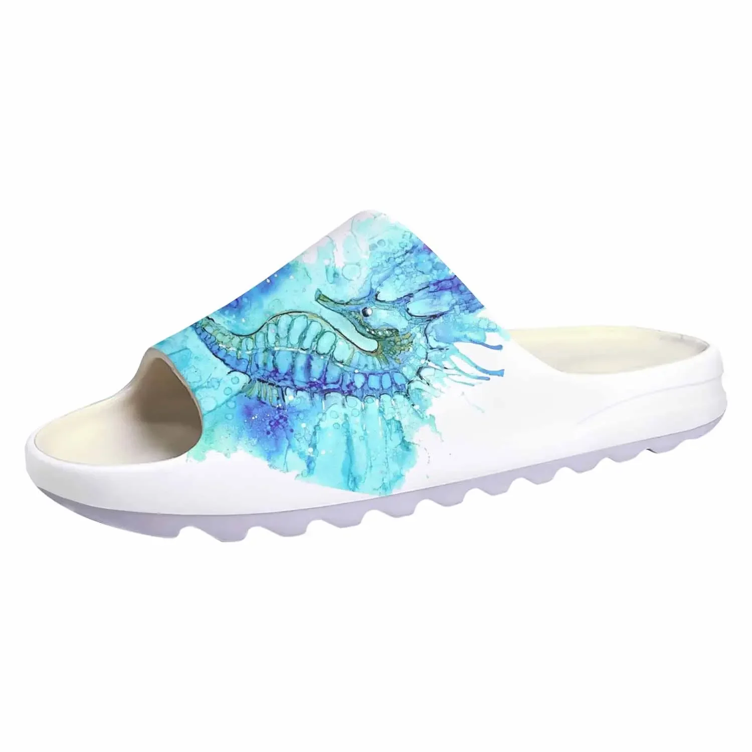Seahorse Ocean Series Soft Sole Sllipers Home Clogs Customized Water Shoes Mens Womens Teenager Stepping on Shit Beach Sandals