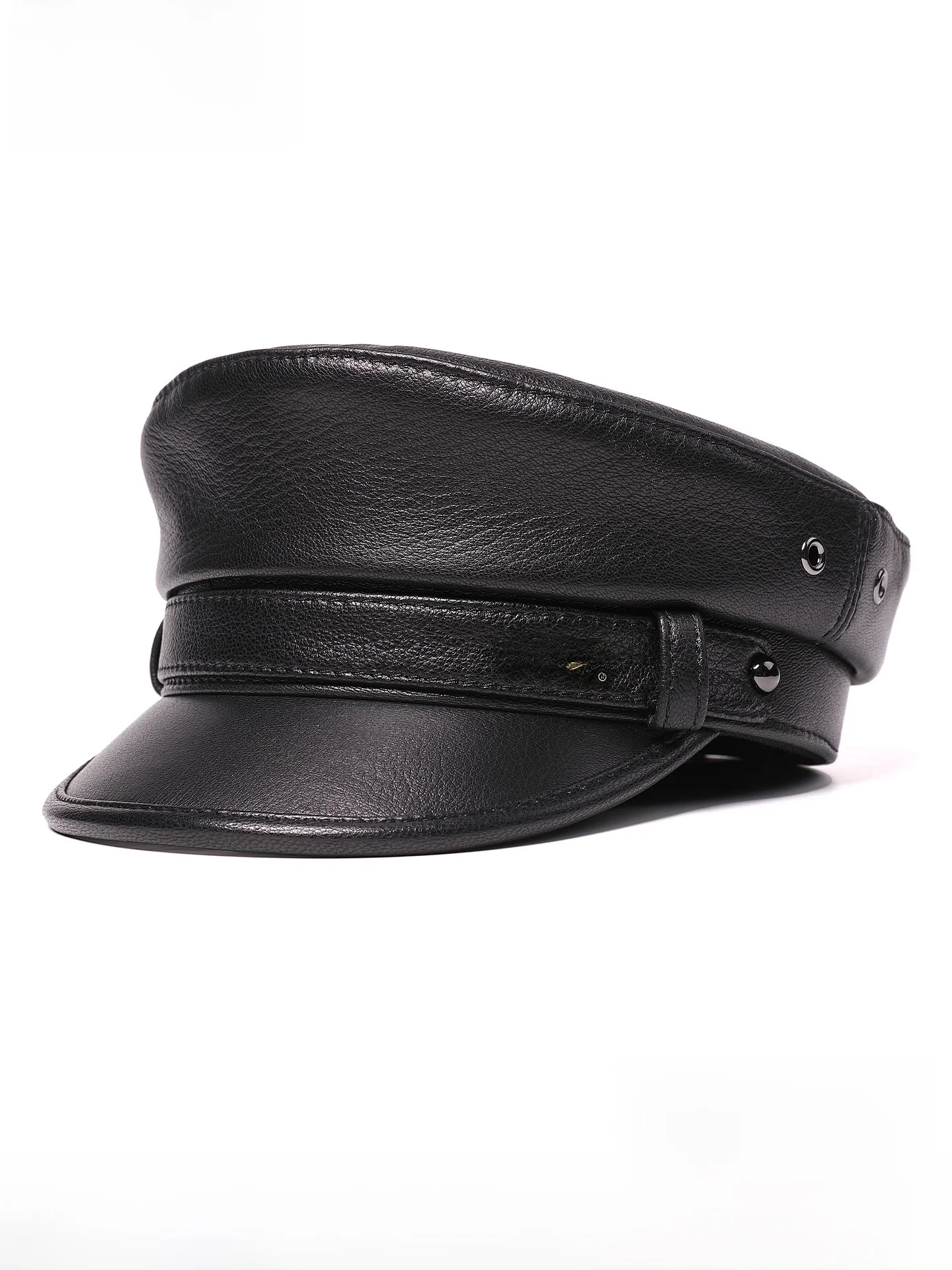 chapeau-d'automne-et-d'hiver-en-cuir-casquette-de-motard-a-bord-court-casquette-de-capitaine-en-peau-de-mouton-fine-pour-hommes-d'age-mur-chapeau-decontracte-de-style-urbain