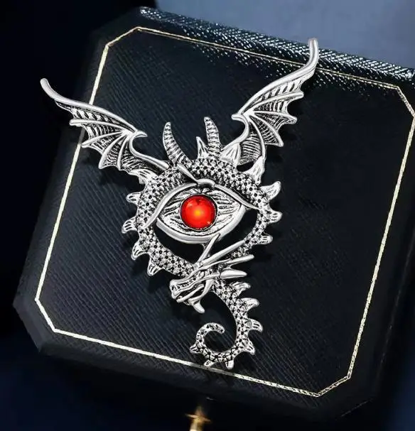 Brooches For Women Rhinestone Enamel 4-color Eyes Office Causal Brooch Pins Gifts Waterdrop Crystal Eyes