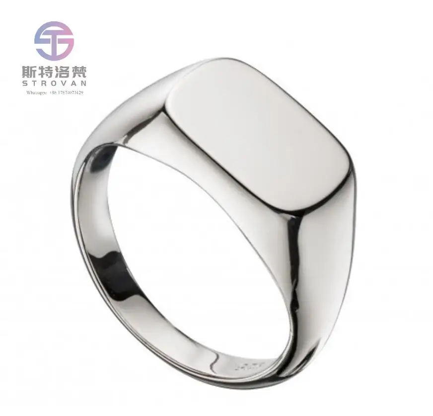 

Customized 925 Silver Jewelry Engagement Names Engraved Wedding Ring Engraved Band Ring for Couple