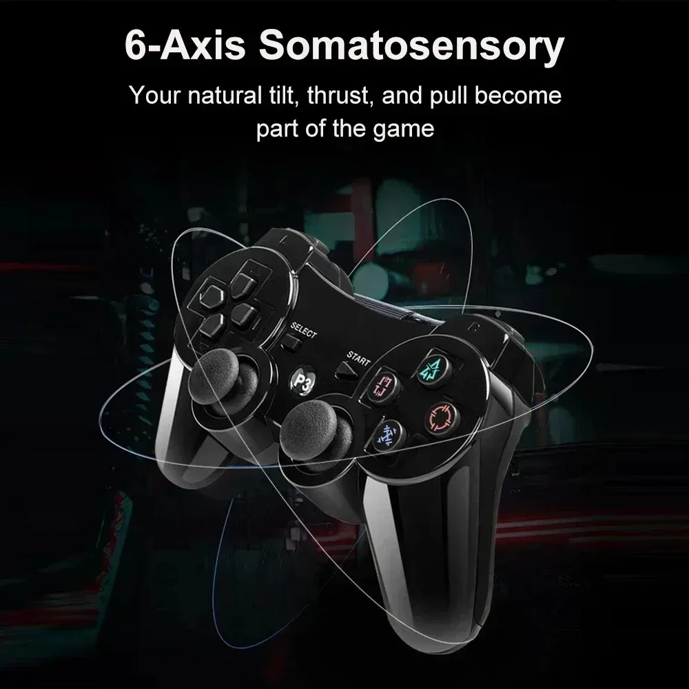 PS3 wireless gamepad gamepad vibration neutral wireless bluetooth environmental protection ABS material snowflake button Perfect