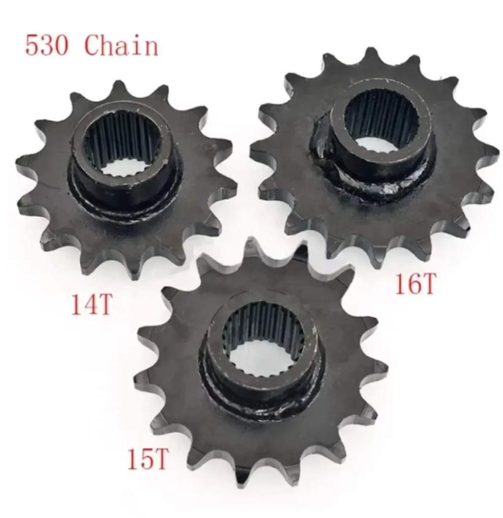 Front 530 Chain Sprocket 24T Gear 14T 15T 16T Teeth For Gy6 125cc 150cc Quad Dirt Pit Bike ATV UTV Buggy Motorcycle Go Kart