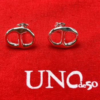 2023 UNOde50 베스트셀러 스페인 패션 절묘한 간단한 여성 귀걸이, 로맨틱 주얼리 선물 가방 포함 