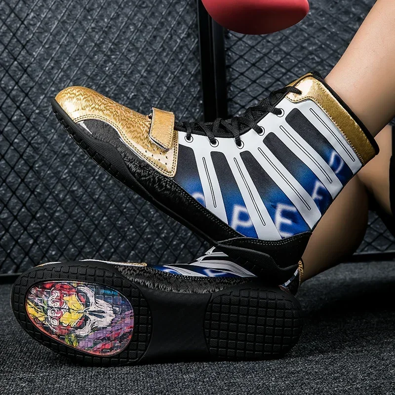 

New Men Boxing Shoes Professional Boxer Fighting Sneakers for Women Plus Size 35-46 Gym Exercise Wrestling Fight Sneakers