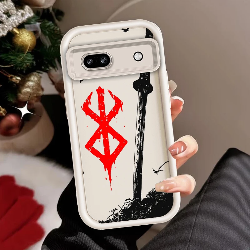 Anime Berserk Luxury Cool Art For Google Pixel 9 8A 8 7 7A Pro XL 5G Eye Ladder Phone Case Soft TPU Shockproof Cover TPU