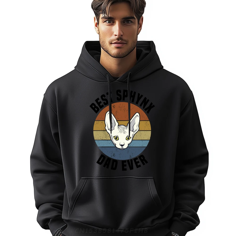 

Sphinx Dad Cat Lover Sphynx Hairless Cat Breed Naked Cat Sports Hoodie Men Female Hoodie Group