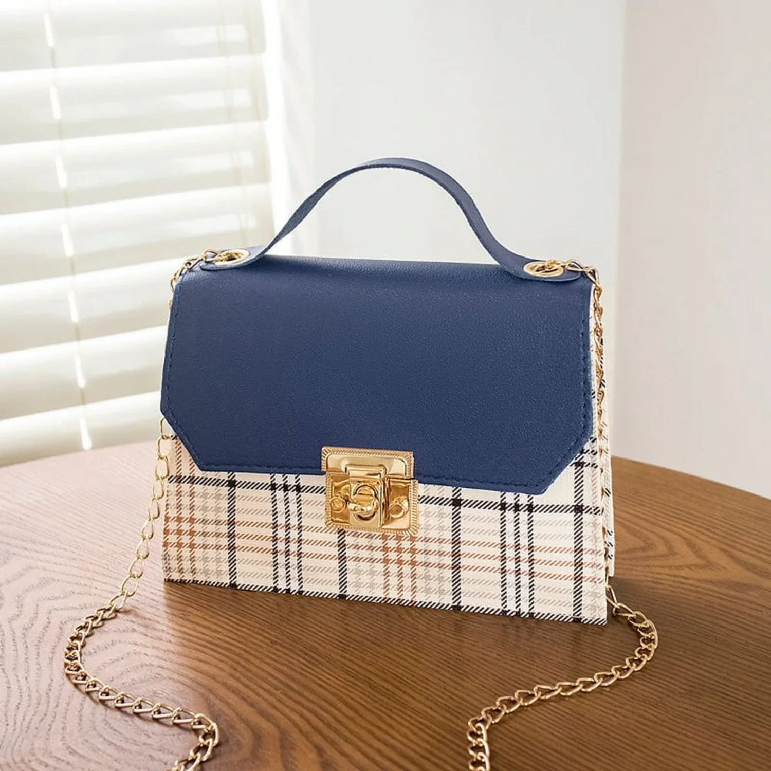 

NEWCE Small Crossbody Bag, Faux Leather Handbag Set with Chain Strap