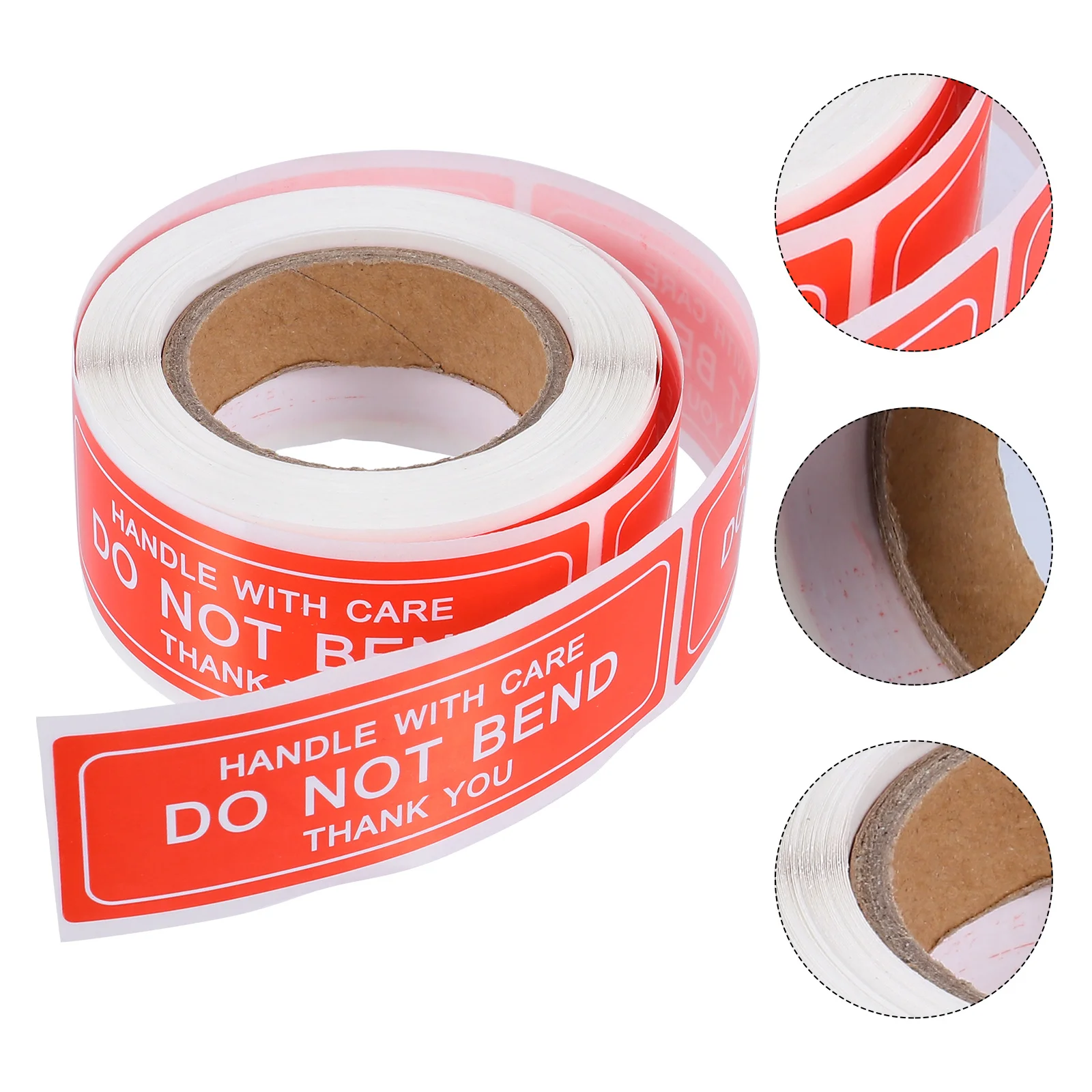 150Pcs Handle with Care Shipping Labels Fragile Warning Stickers Do Not Bend Thank You Adhesive Red Sticker Fragile Sticker