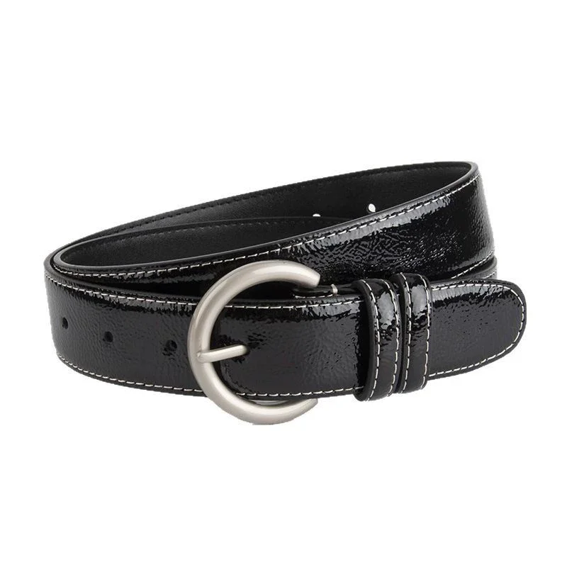 ผู้หญิงสิทธิบัตรของแท้หนังรัดตัวหญิง Cummerbund Coat เข็มขัดชุด Decration เข็มขัดกว้าง J1142