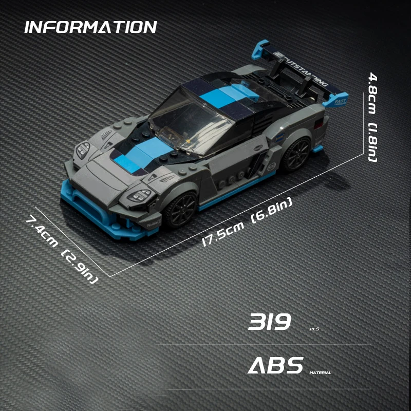 GT de Course — Gris & Bleu