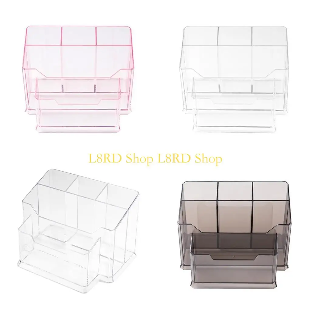 

L8RD Drill Machine Bits Storage Box Acrylic Drill Bits Holder for Nails
